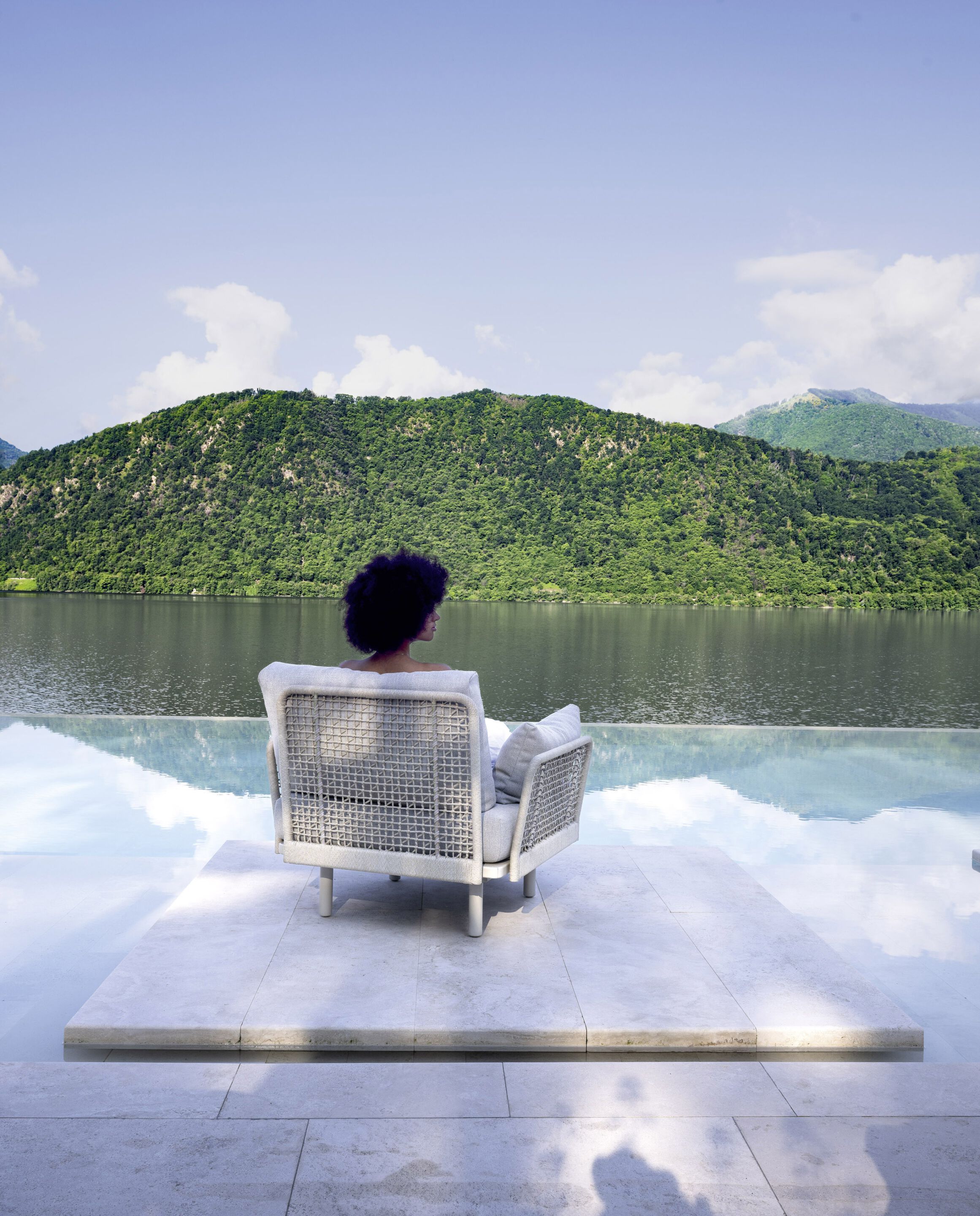 Тканевое садовое кресло с подлокотниками Varaschin Эмма ARCH-00018739 - Вид №2