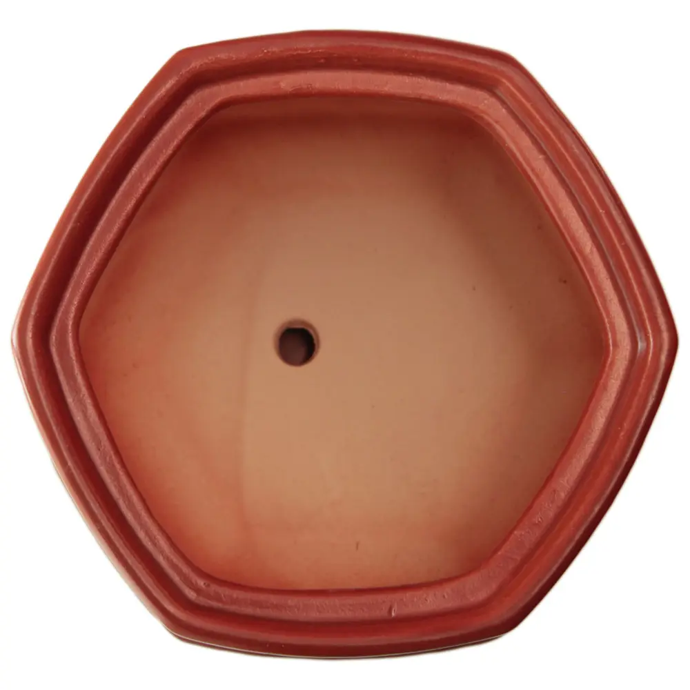 Горшок цветочный Goncar Меркурий 11x13.5x11 см v1 л керамика бордовый GONCHAR STLM-2041376 - Вид №1