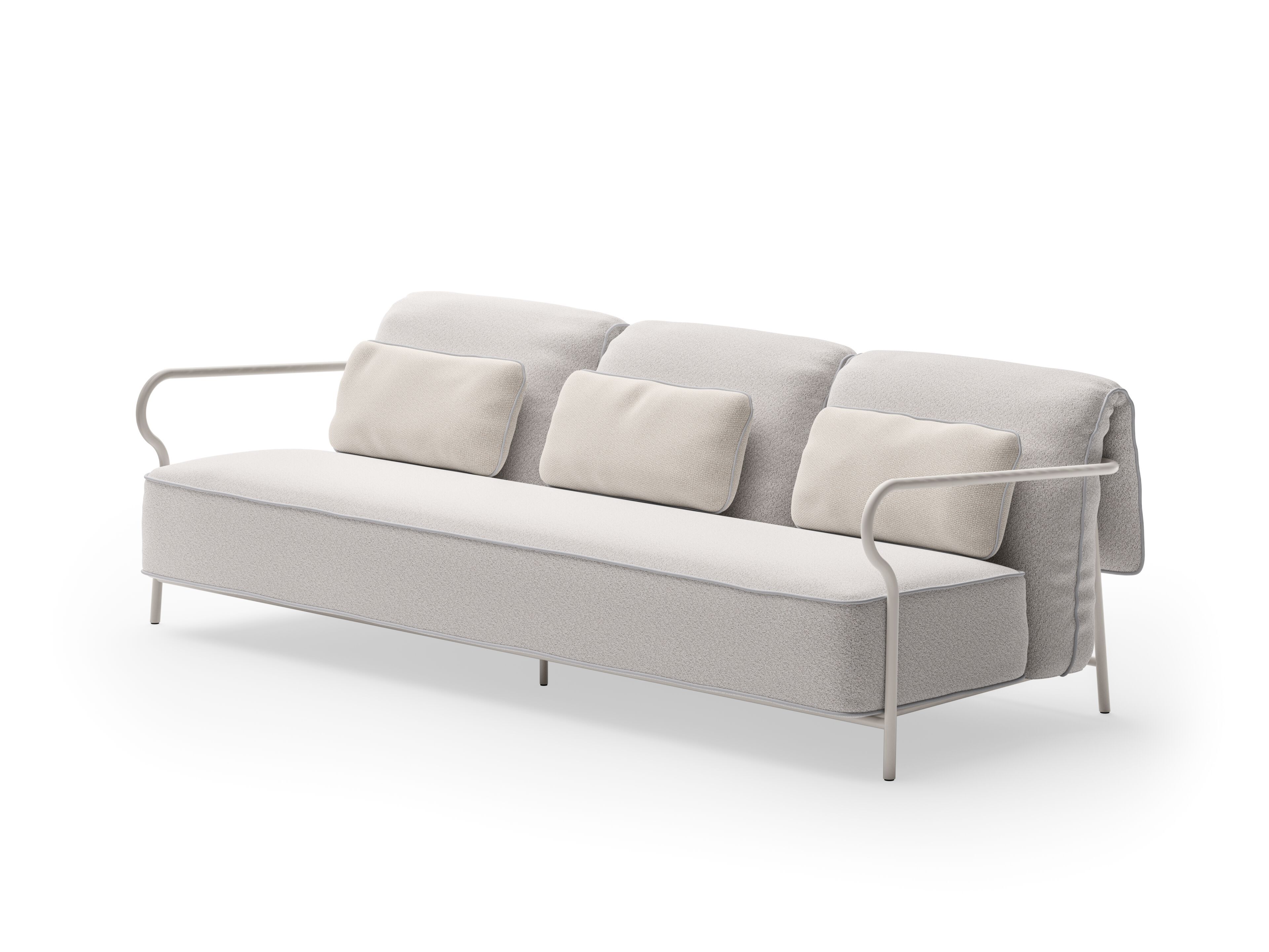 3-местный алюминиевый садовый диван Unopiù Salò ARCH-00119973 - Вид №3