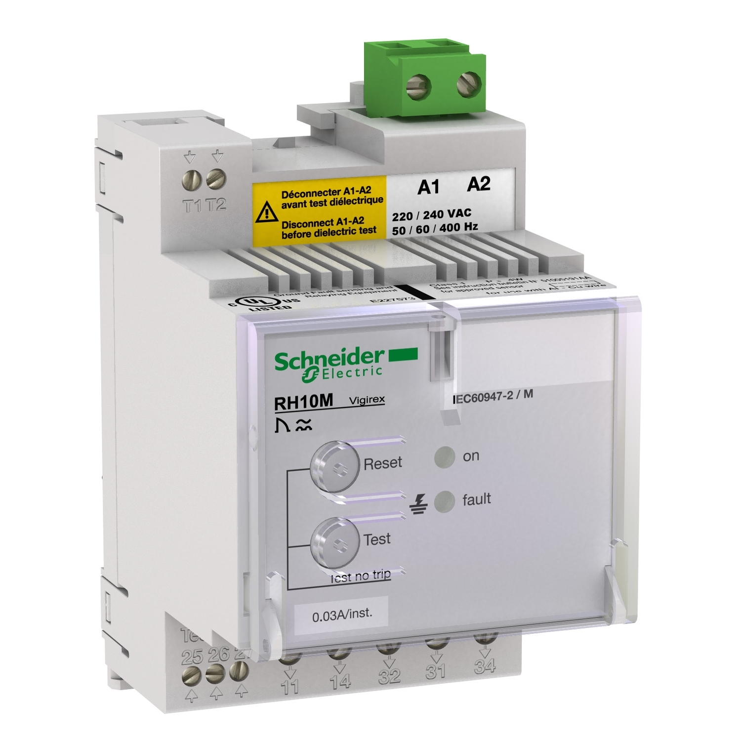 56130 RH10M 220/240 В 50/60/400 ГЦ 0.03 A МГН. Schneider Electric Vigirex 