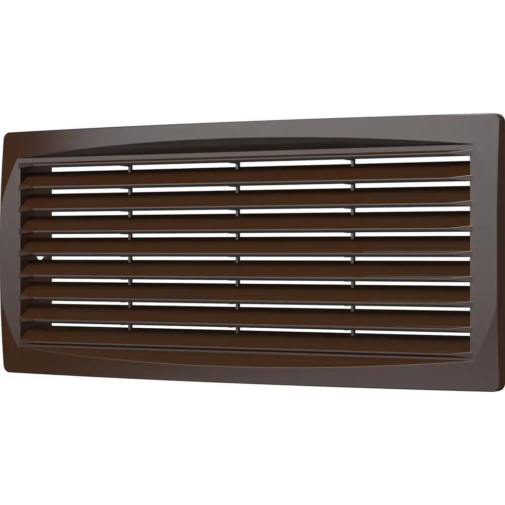 Вентиляционная решетка ERA 300x135 мм с наклонными жалюзи, коричневая 84721204 STLM-1119834