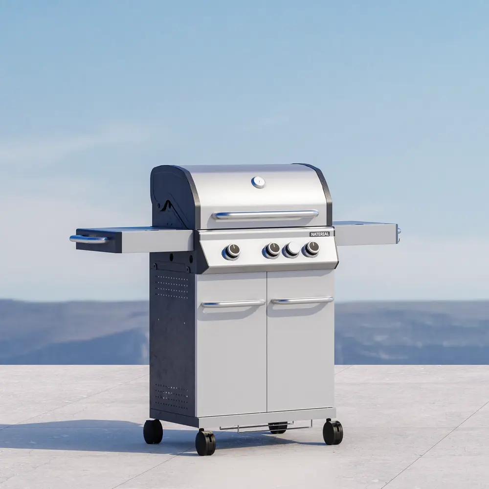 Газовый гриль Naterial Hudson 3-х конфорочный c дополнительной боковой конфоркой STLM-2190712 - Вид №25