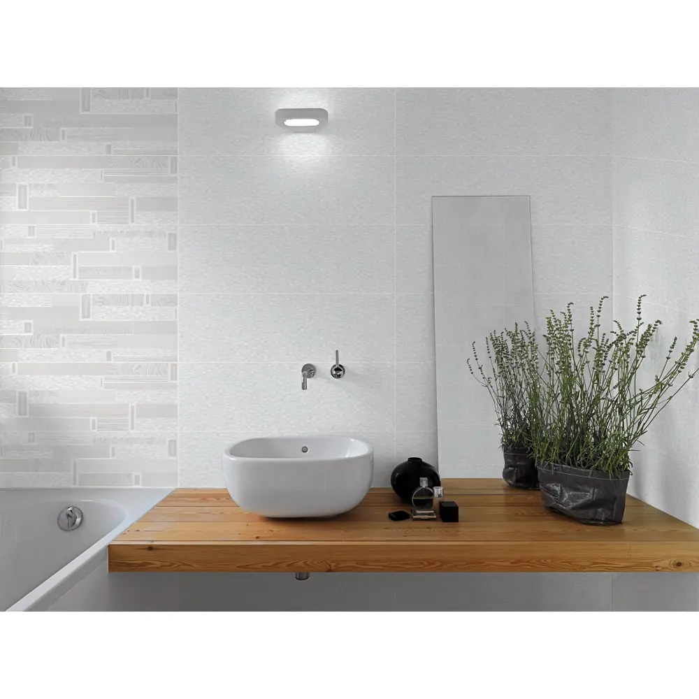 Плитка настенная Emigres Detroit Blanco 20x60 см 1.44 м² цвет белый STLM-2160430