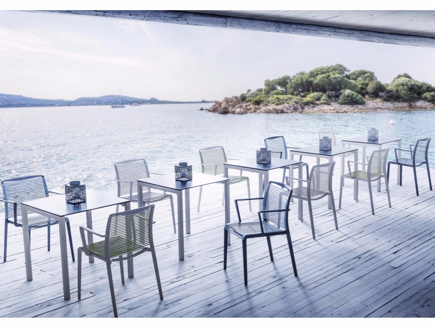 Штабелируемый стул из инженерного пластика с подлокотниками GABER AVENICA ARCH-00049974 - Вид №4