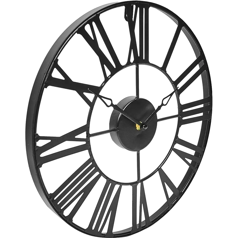 Часы настенные цвет черный 36,5 см Atmosphera Retro STLM-2198885 - Вид №2