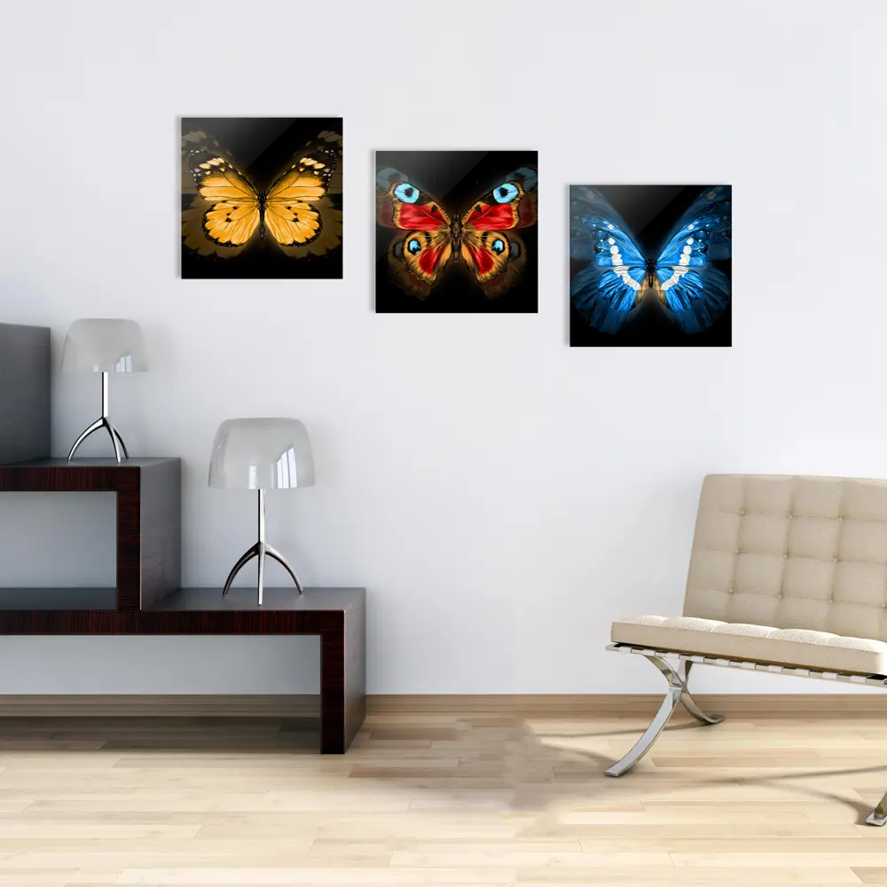 Картина на стекле Бабочка 40x40 см 82523494 STLM-2025207 ARTABOSKO  - Вид №5