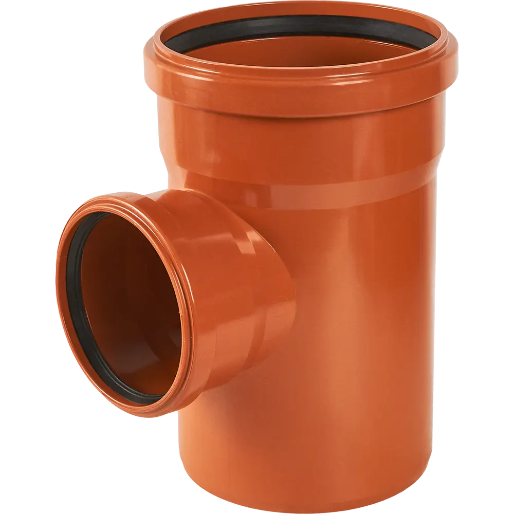 Тройник Хемкор d160x110 мм 87° пластиковый для наружной канализации STLM-2054398