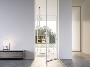 Стеклянная висячая дверь