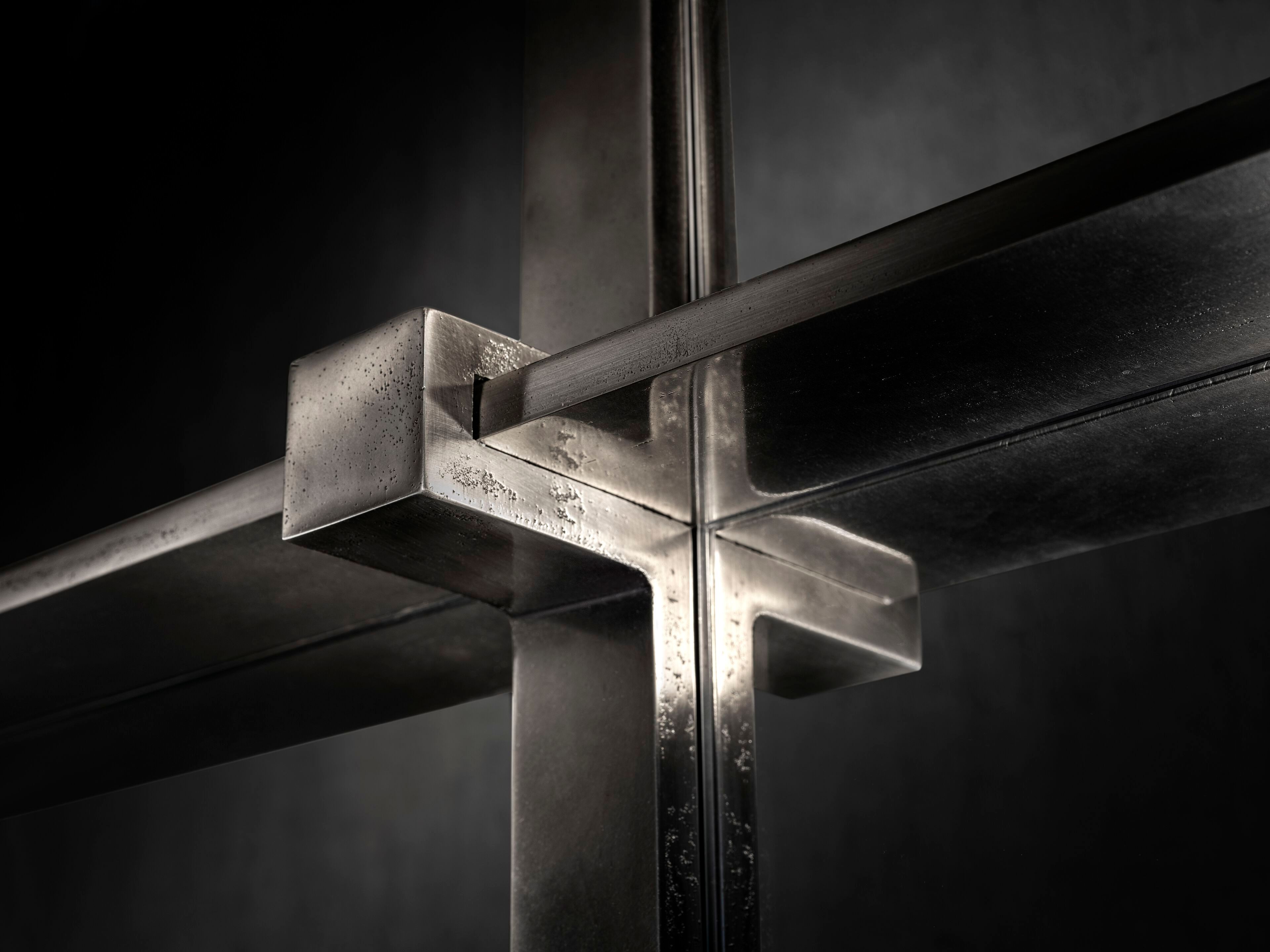 Металлическое зеркало с настенной полкой Henge EDGE ARCH-00107467 - Вид №1