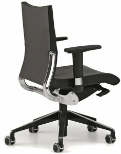 TALIN Офисное кресло в коже с 5 спицами с подлокотниками на колесиках Avia