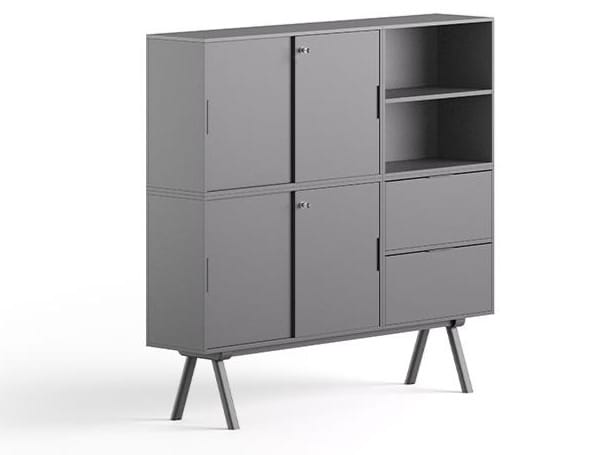 Высокий офисный шкаф с раздвижными дверями GABER HIGH CABINET 2027 ARCH-00074513