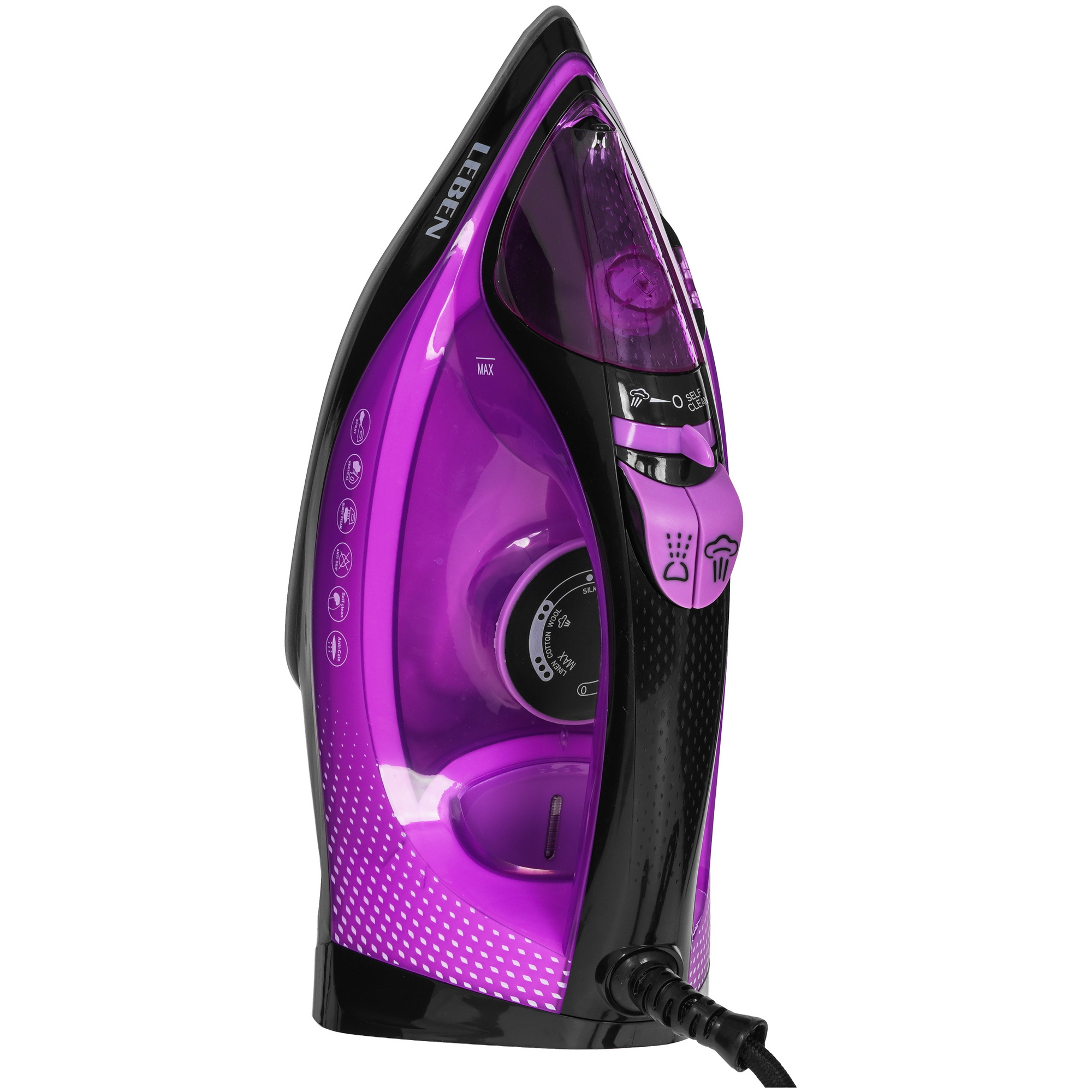 9237157 Утюг LEBEN 249-044 фиолетовый STDN-0023518