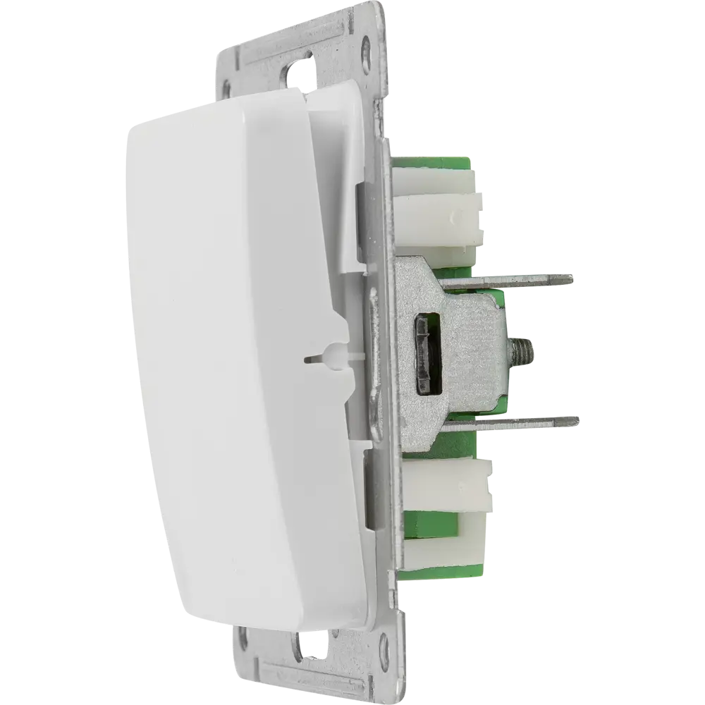 Переключатель встраиваемый Hegel Мастер 1 клавиша цвет белый STLM-2125650 - Вид №4