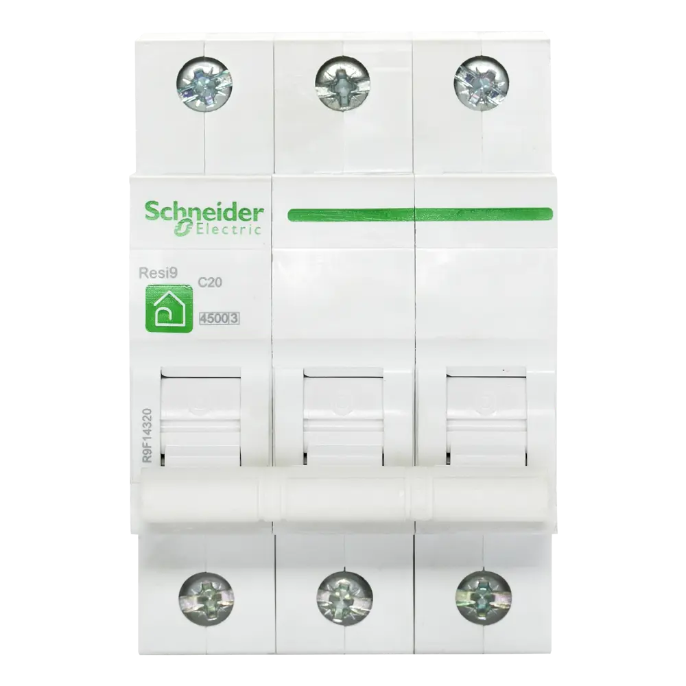 Автоматический выключатель Schneider Electric Resi9 3P C20 A 4.5 кА STLM-2073637