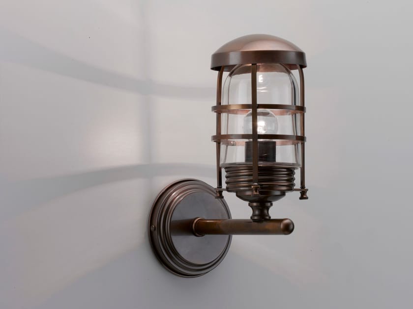 Латунная светодиодная наружная настенная лампа Cremasco Illuminazione Венецианская традиция ARCH-00151152