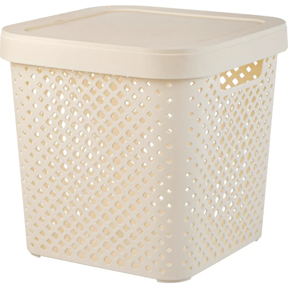 Корзина для хранения PLAST TEAM Mien молочный туман 31×30×31 см 89421608 STLM-1577888