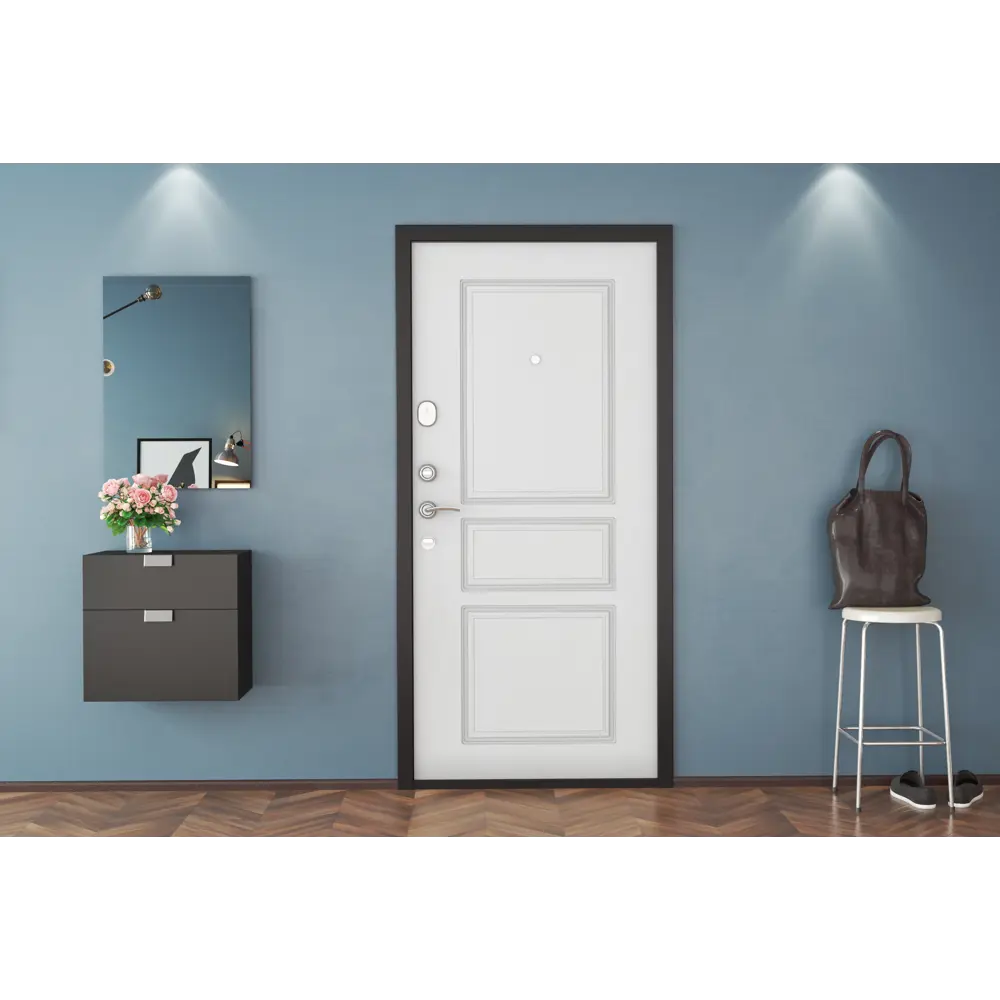 Дверь входная металлическая Премиум New 88x205 см правая роял вуд белый DOORHAN STLM-2152800 - Вид №6