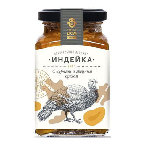 Индейка с курагой и грецким орехом Медовый дом ферма Santreyd 9394