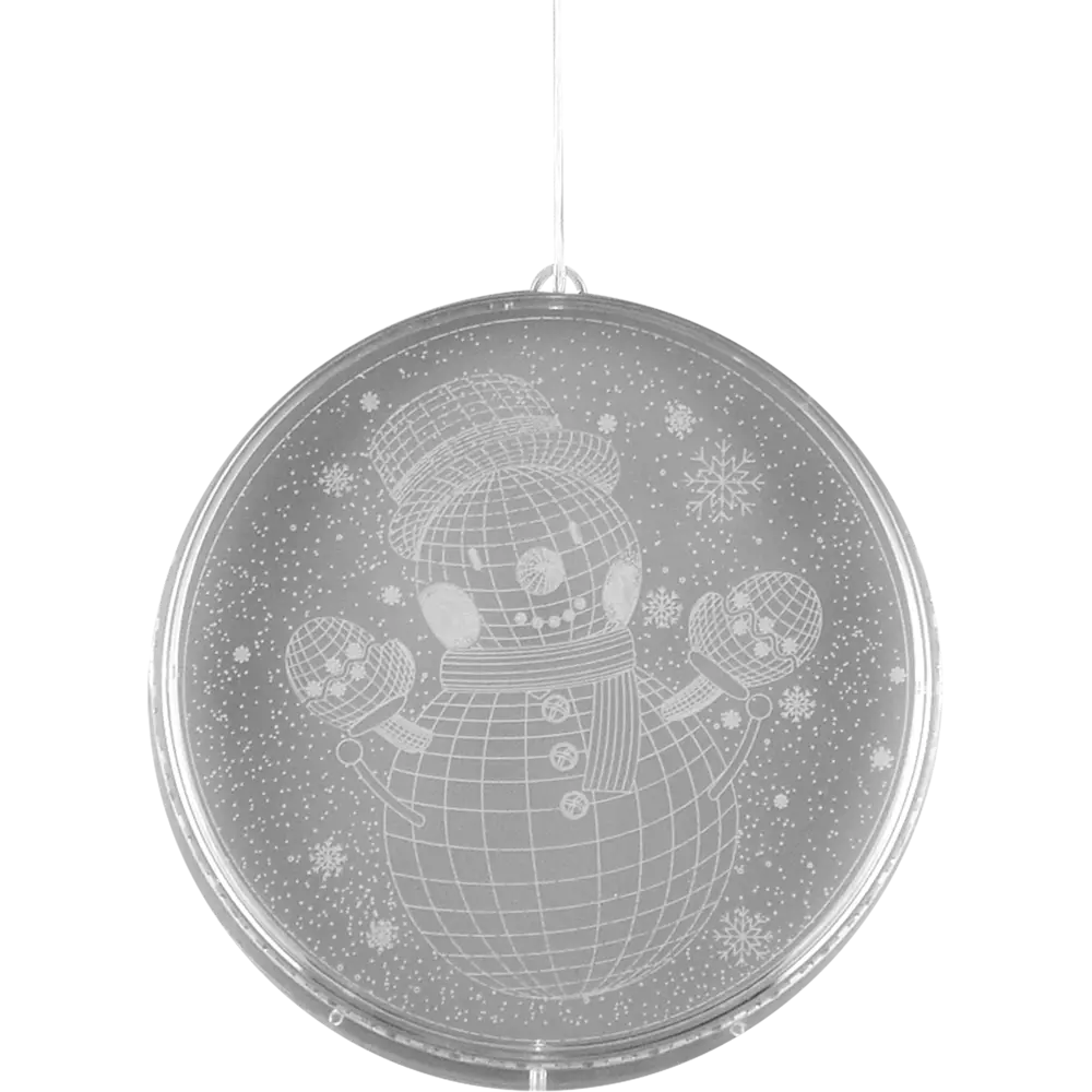 Светильник автономный "Snowman 3D round" на батарейках, ? 22 см RITTER STLM-2090417 - Вид №1