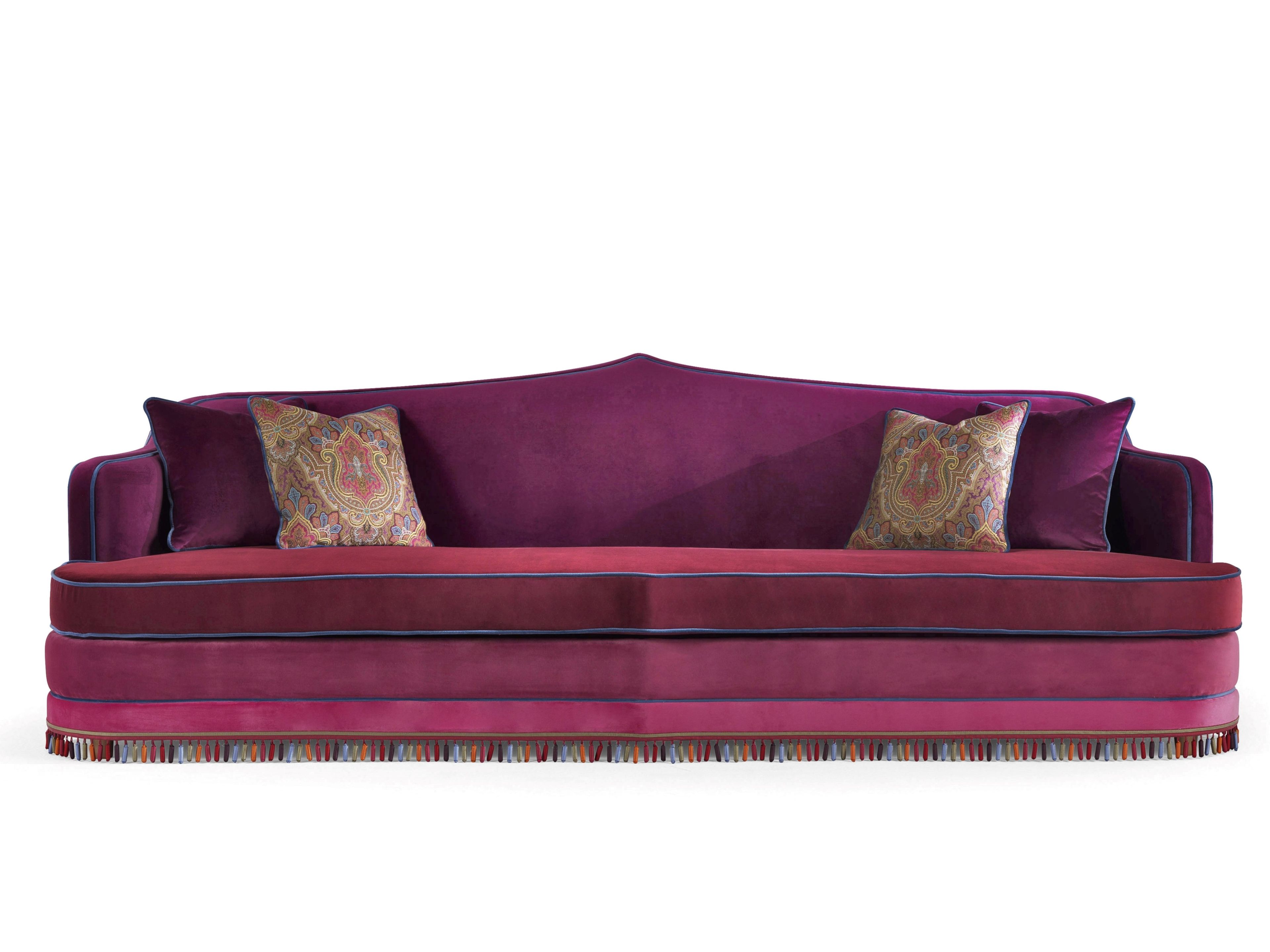 3-местный бархатный диван ETRO Home Interiors Amina ARCH-00086883