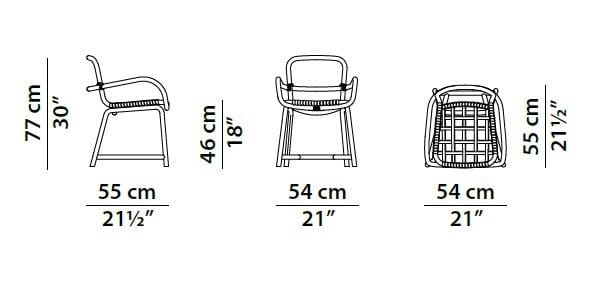 Стул с подлокотниками Baxter ARCH-00109412 - Вид №10
