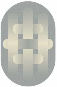 HC28 Cosmo Овальный коврик с геометрическими мотивами  76c010-15