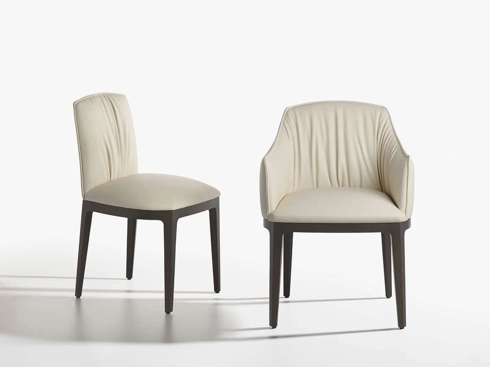 Кожаный мягкий стул Potocco ARCH-00097395 - Вид №1