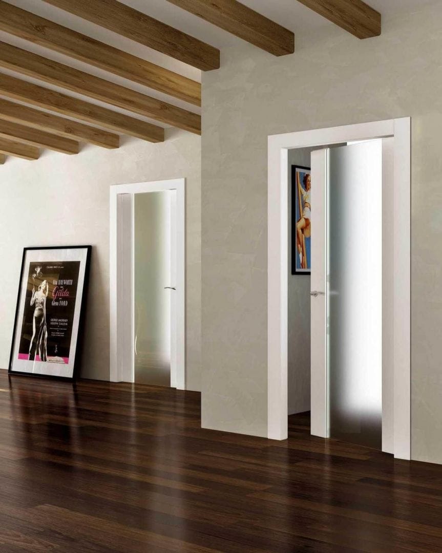 Деревянные и стеклянные распашные двери Pail Serramenti SIMMETRICO ARCH-00034991 - Вид №5