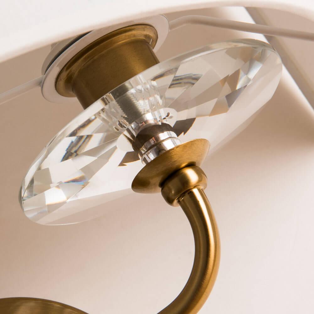 Бра с абажуром на 2 лампы белое Jennifer A8555AP-2AB ARTE LAMP JENNIFER 00-3931637 Белый;золото  - Вид №1