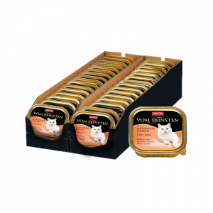ПР0020562*32 Корм для кошек Vom Feinsten для кастрированных кошек индейка, лосось конс. (упаковка - 32 шт) Animonda