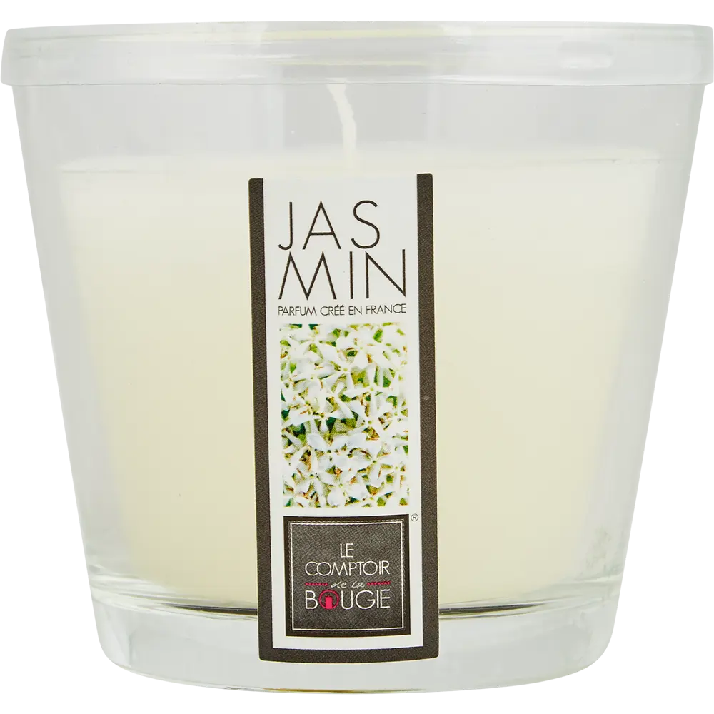 Свеча ароматизированная в подсвечнике Atmosphera Жасмин белая 8.3 см STLM-2167712