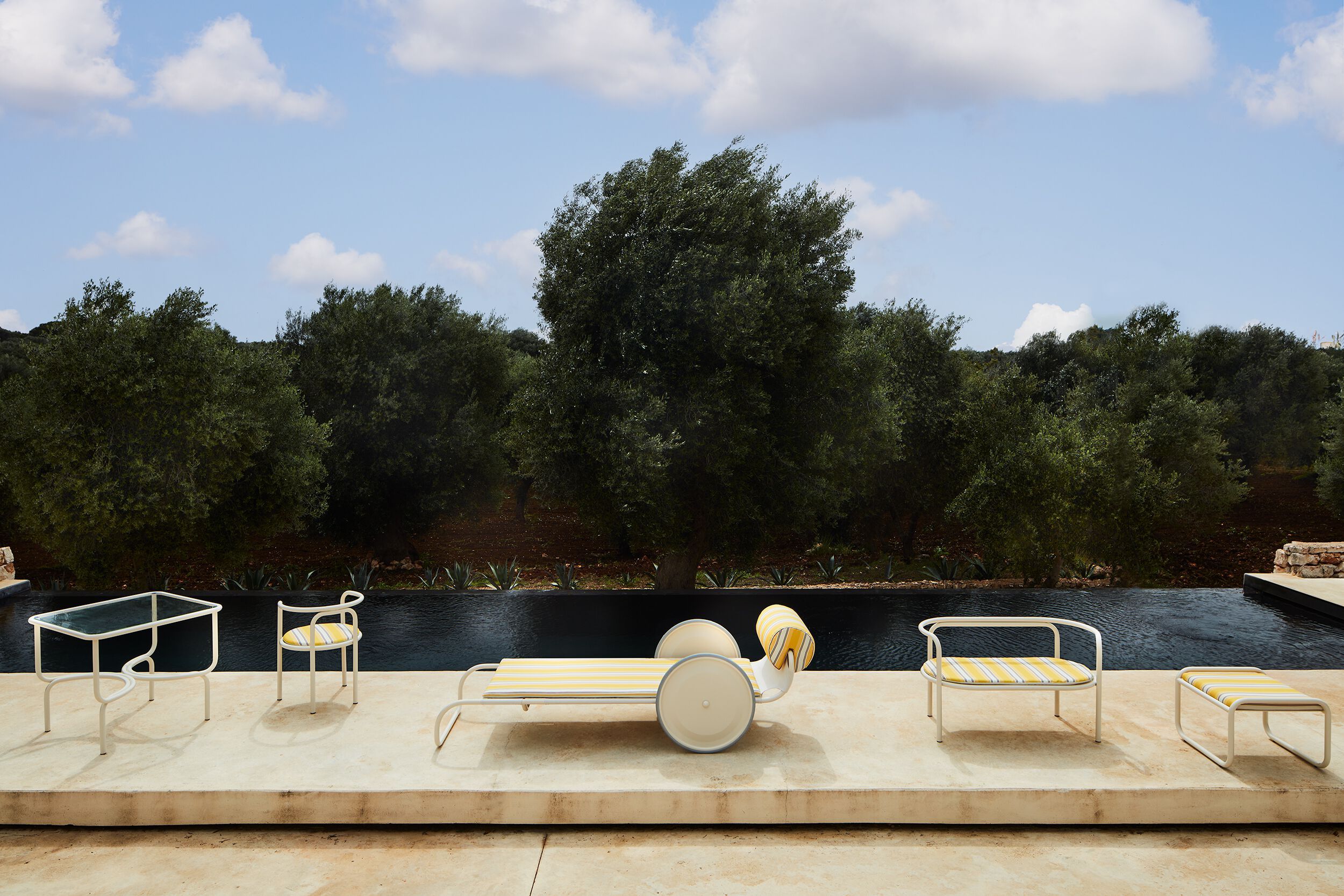 Тканевая квадратная Садовая подставка для ног Exteta Jacquemus + Exteta Special Re-Edition ARCH-00121525 - Вид №7