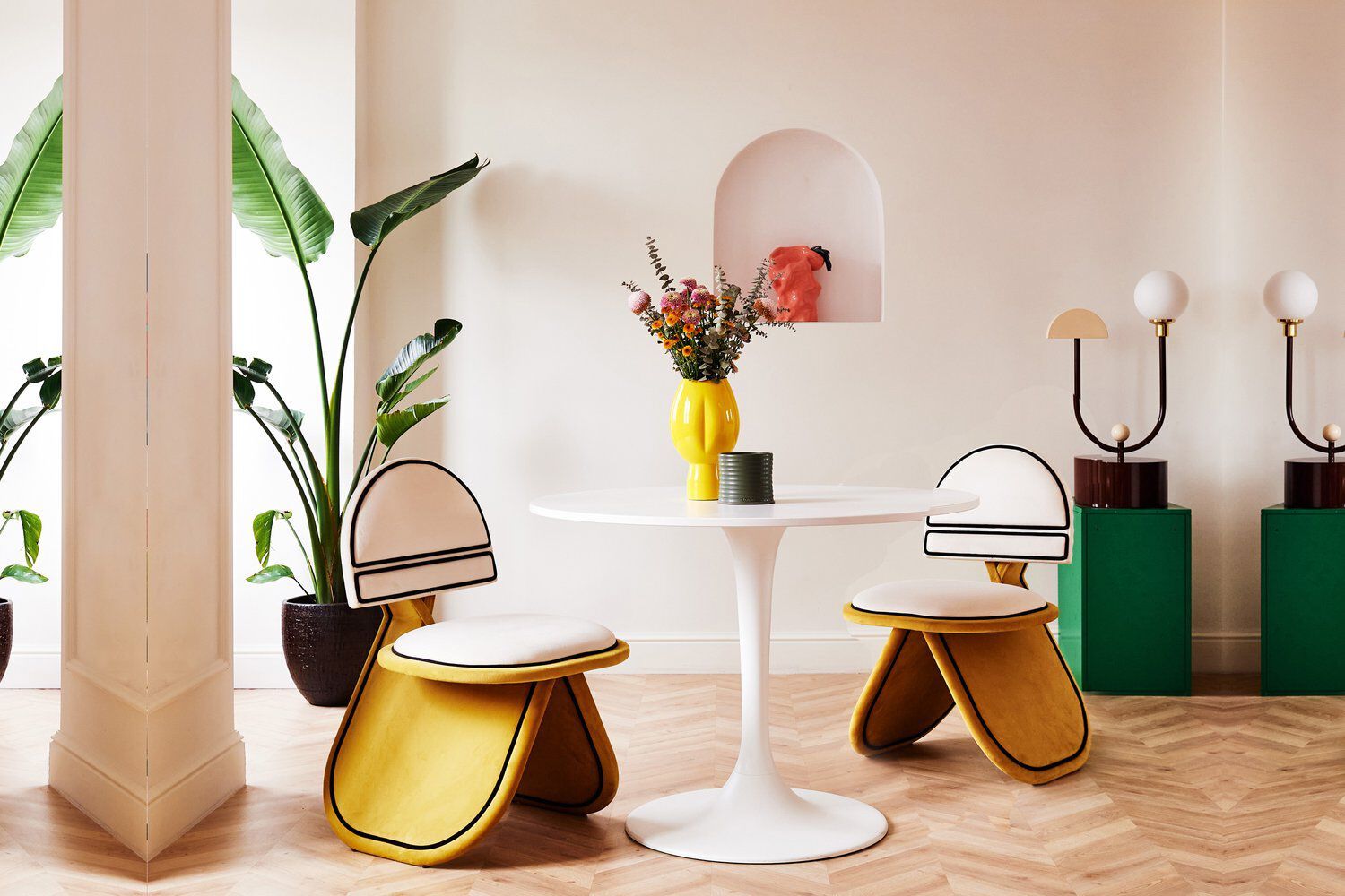 Металлическая светодиодная настольная лампа DOVAIN STUDIO ARCH-00028312 - Вид №4