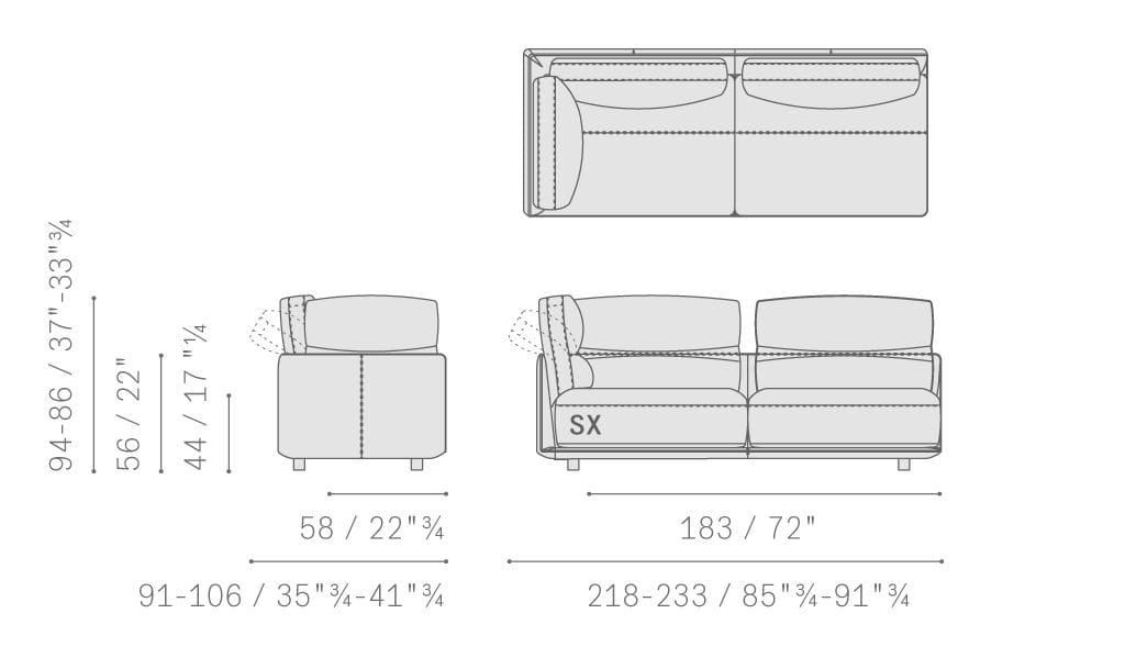 Кожаный модульный диван Poltrona Frau коллекция - диваны и кресла ARCH-00076677 - Вид №19