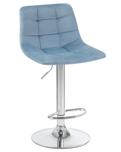 92707656 Барный стул Tailor LM 47х92х49см велюр цвет голубой STLM-0536270 DOBRIN
