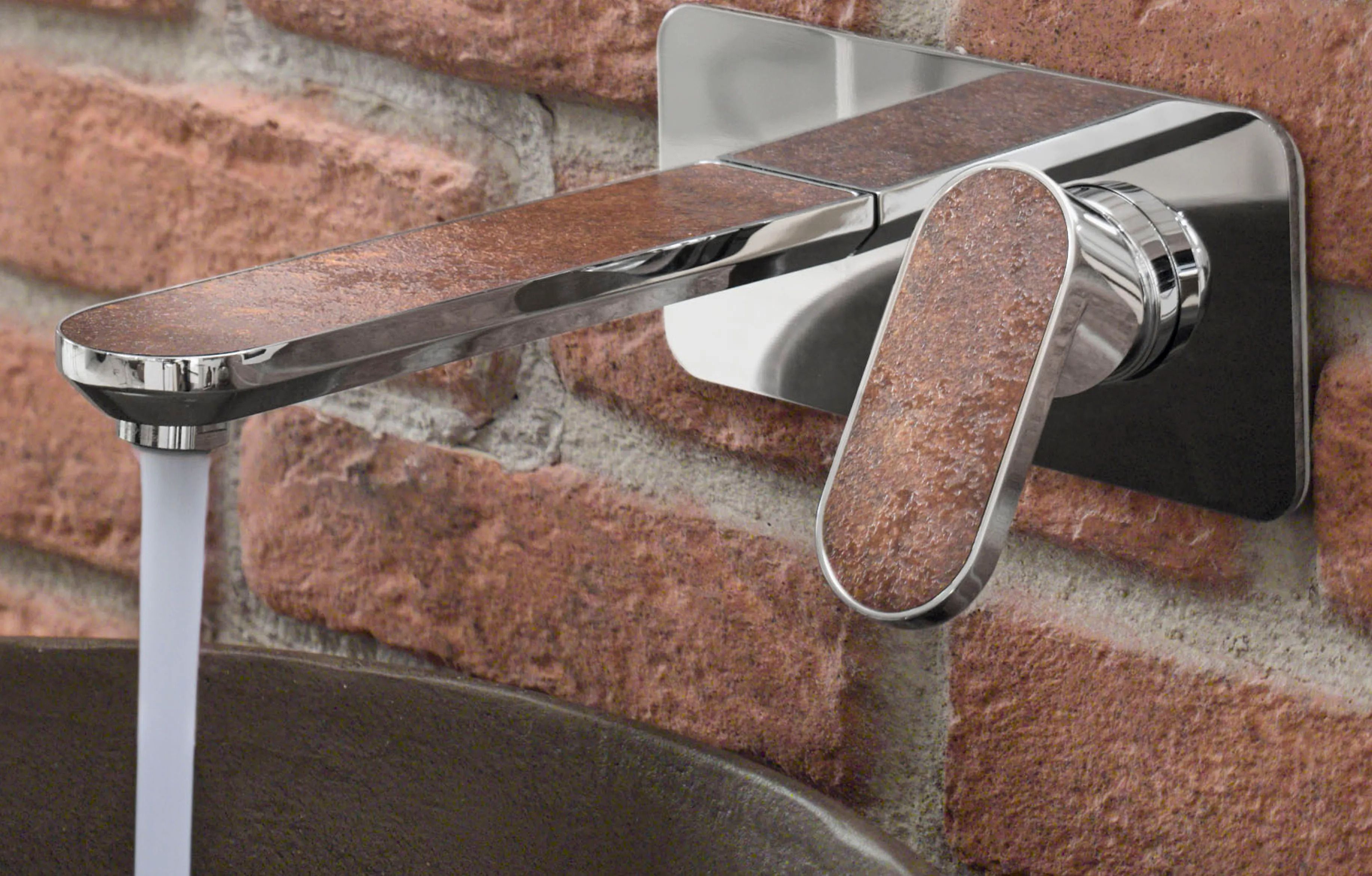 Настенный смеситель для раковины с пластиной Nobili платье ARCH-00024702 - Вид №2