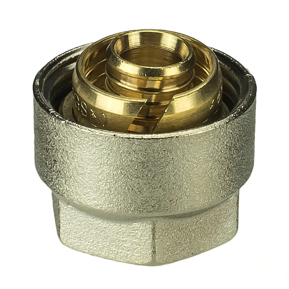 Евроконус Valtec для пластиковых труб 16 мм никелированная латунь STLM-2157066