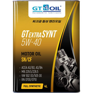 90827536 Масло Extra Synt SAE 5W-40 API SN/CF 4 л STLM-0401520 GT OIL