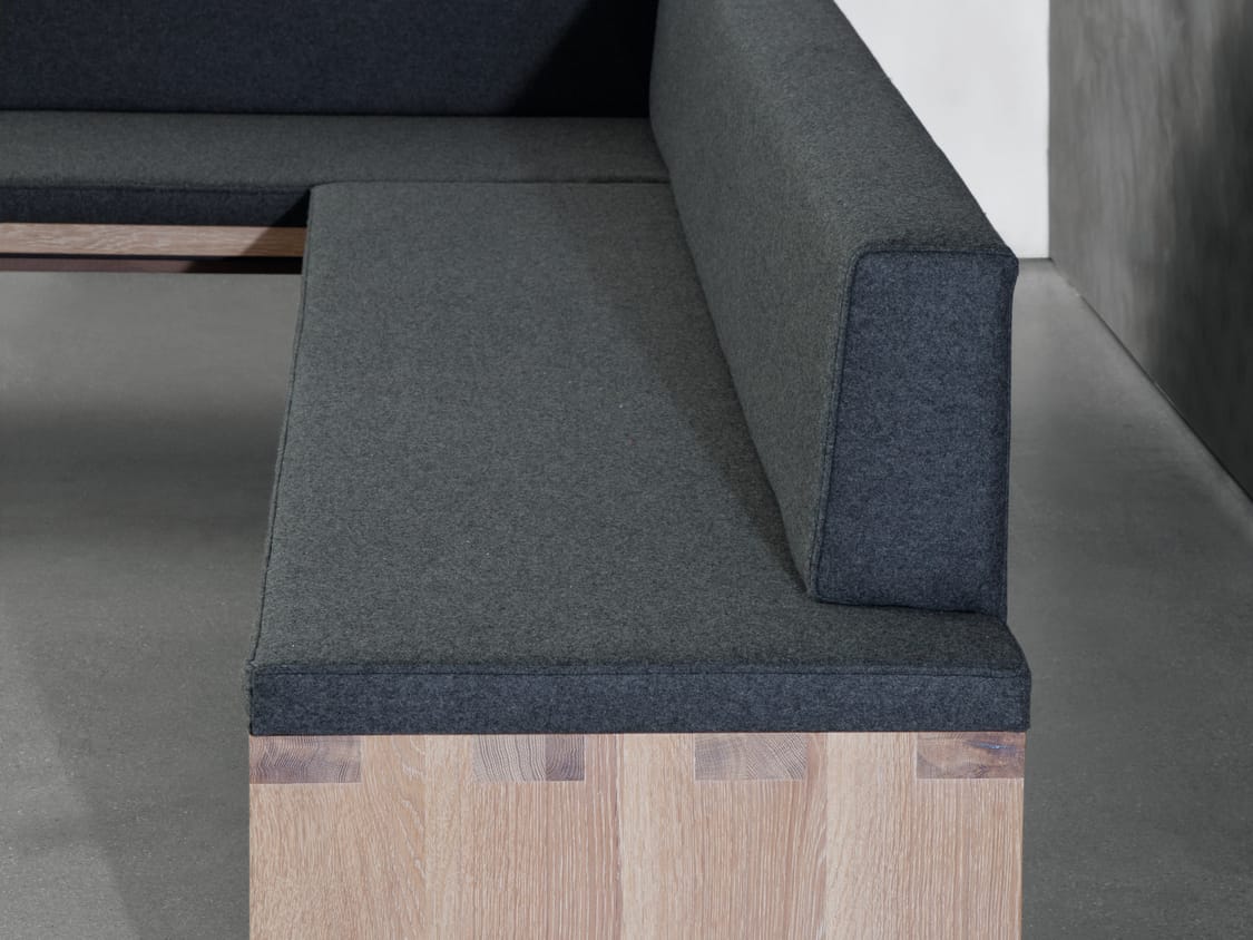 Деревянная мягкая скамейка со спинкой JANUA SC 02 ARCH-00075764 - Вид №9