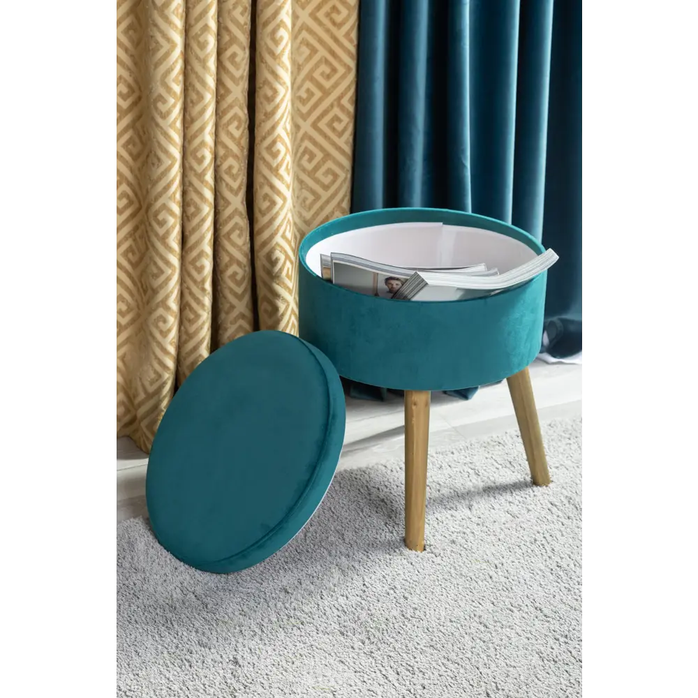 Табурет 360x440 мм цвет синий Atmosphera STLM-2025042 - Вид №4