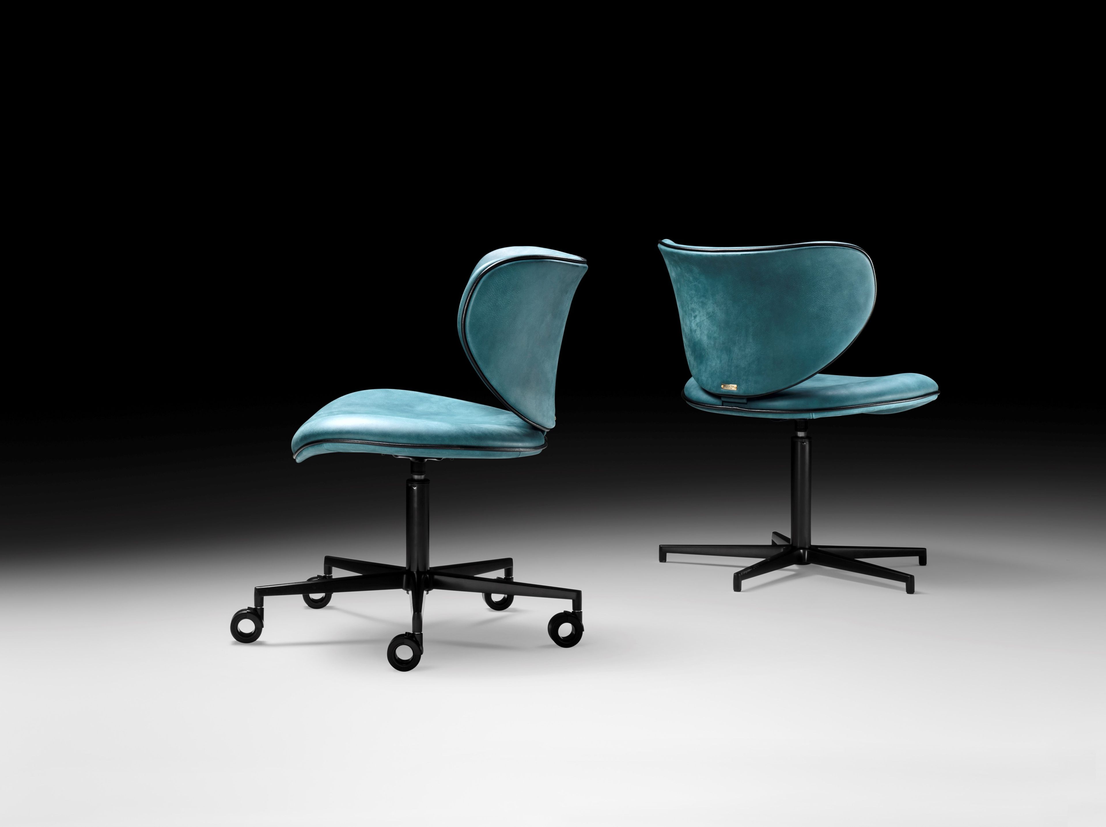 Кожаный поворотный стул BLACK TIE Kalida ARCH-00147385 - Вид №3