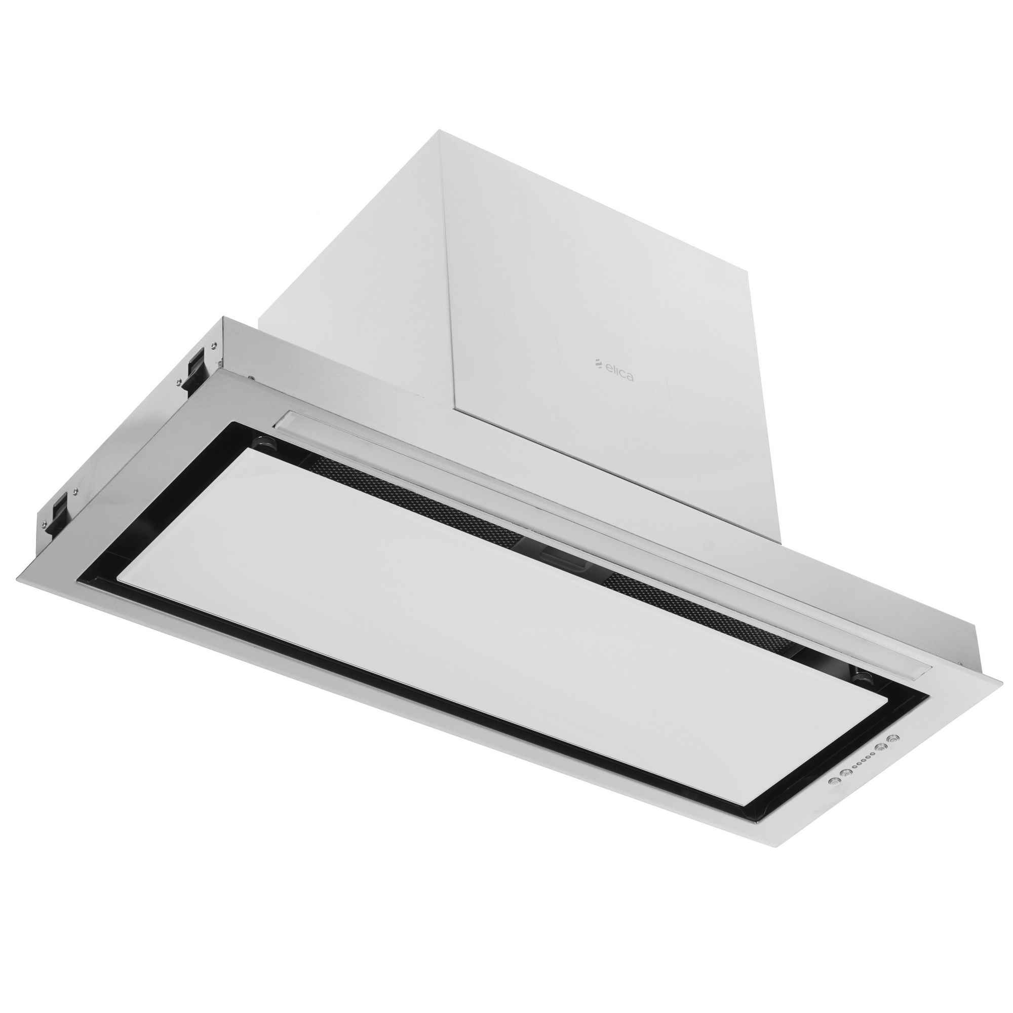 1223413 Вытяжка полновстраиваемая Elica HIDDEN 2.0 IXGL/A/90 белый/серебристый STDN-0150537