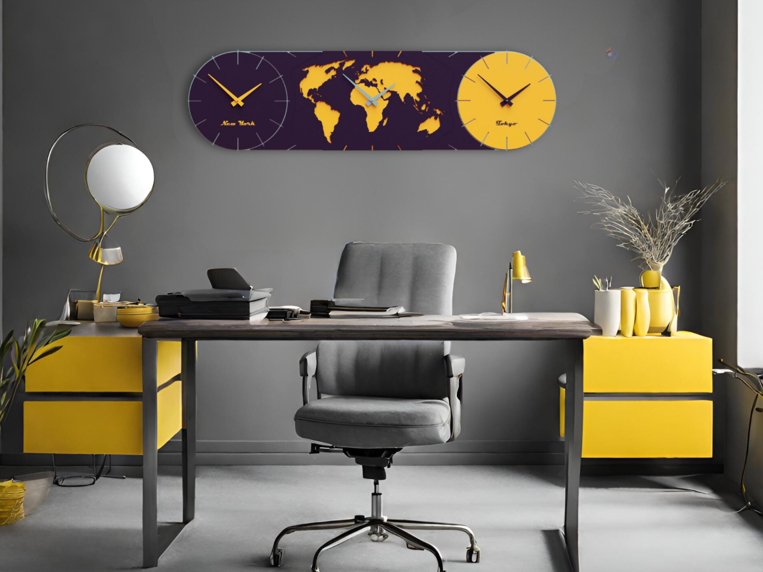 Настенные часы MDF CalleaDesign TIME MASTER ARCH-00126021 - Вид №3