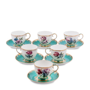 Чайный сервиз Цветок Неаполя 6 предметов451399 PAVONE