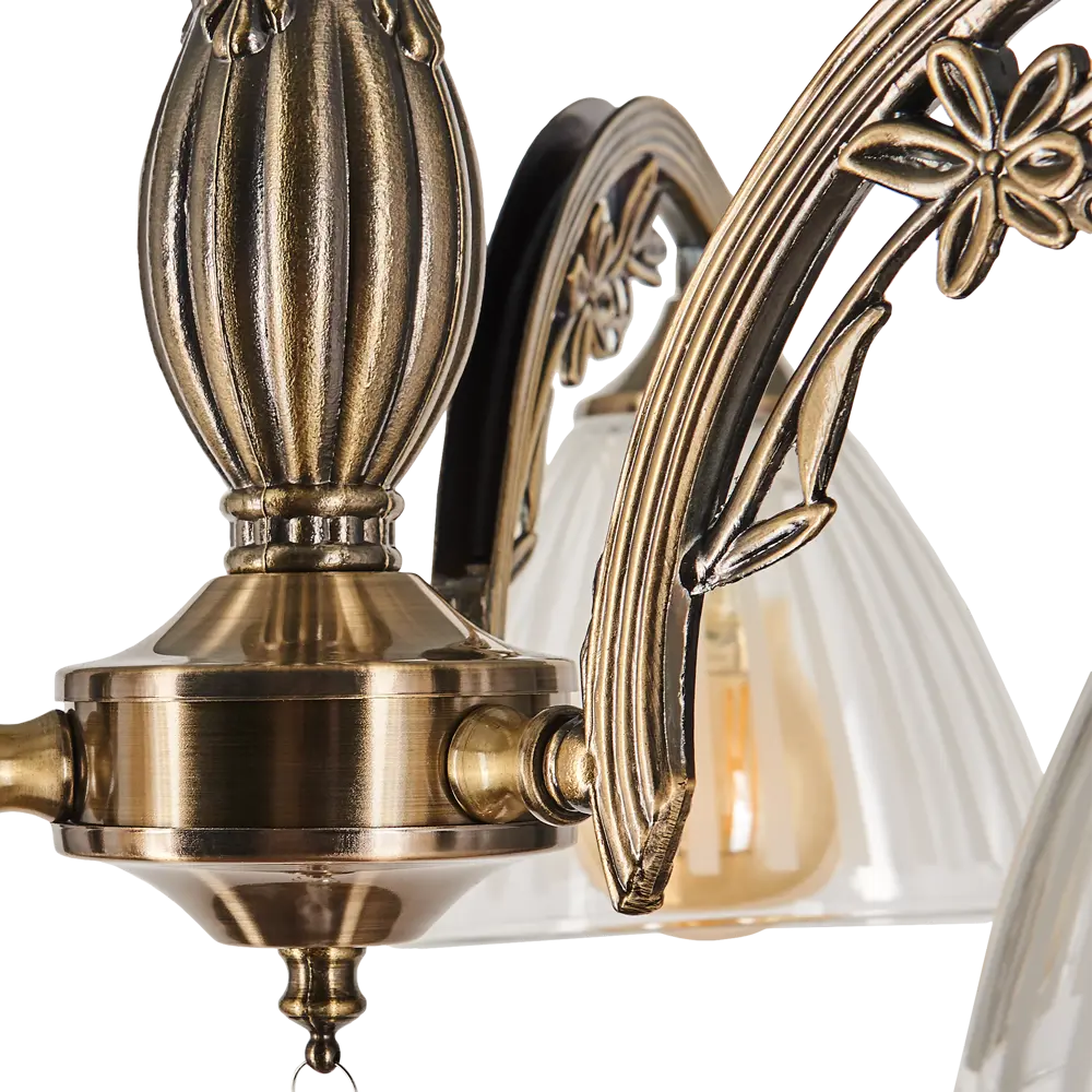 Люстра подвесная Wink Герда N3880/3, 3 лампы, 9 м², цвет бронза/бесцветный STLM-2068167 - Вид №5