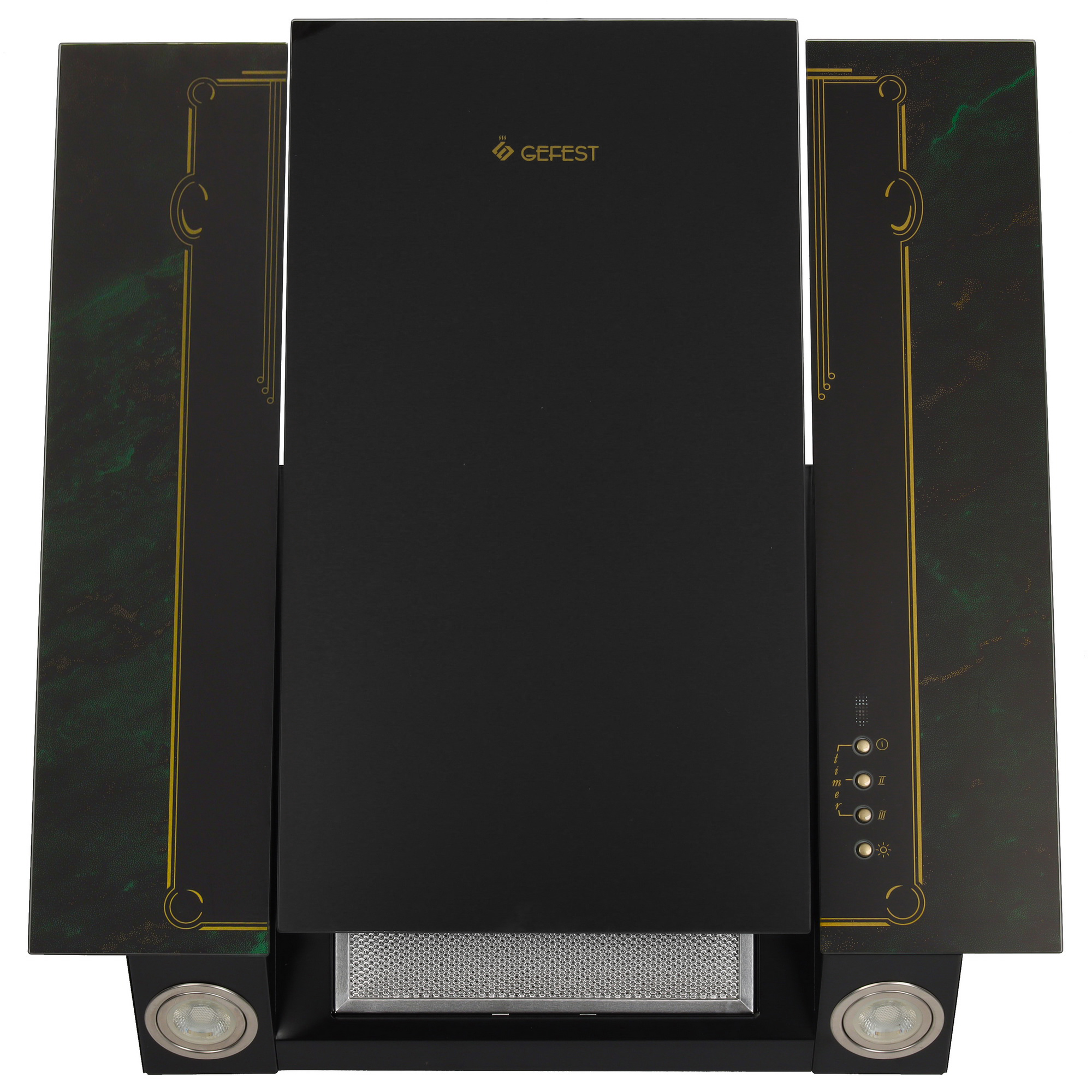 1607042 Вытяжка наклонная Gefest ВО 3603 К69 зеленый/черный STDN-0028581 - Вид №1