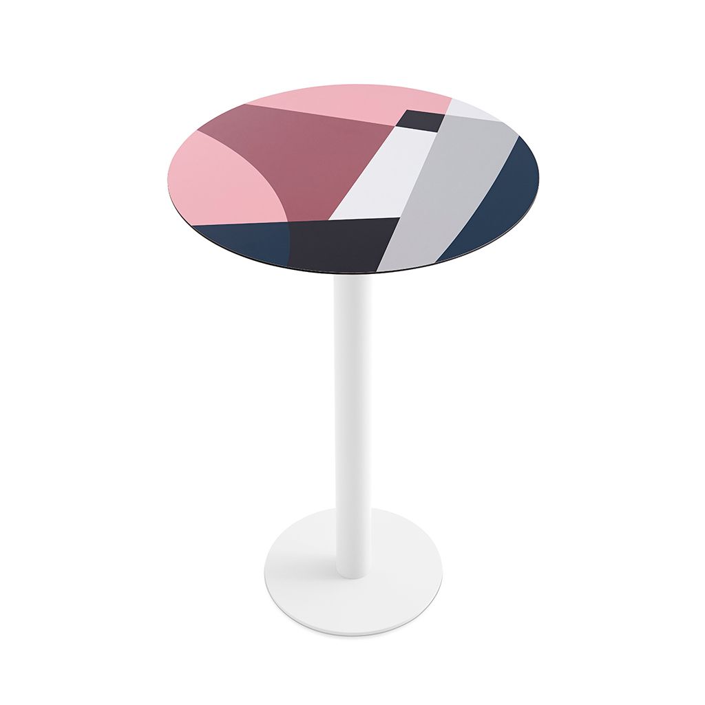 Высокий круглый ламинированный стол Diabla Abstrakt Mona ARCH-00140339 - Вид №24