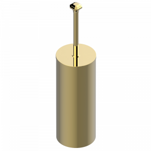 A56-4700C Стакан напольный и щётка для унитаза с крышкой Thg-paris Art Déco cristal Золото