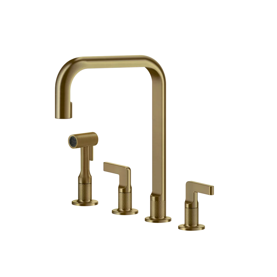 Смеситель для раковины 58703 726 Gessi Inciso ТЕПЛАЯ БРОНЗА BR. PVD 58703726