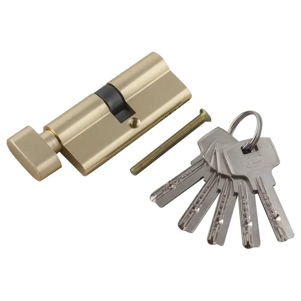 Цилиндр Standers ключ/вертушка 35х35 золото, TT-CAB819 STLM-2118714 - Вид №1